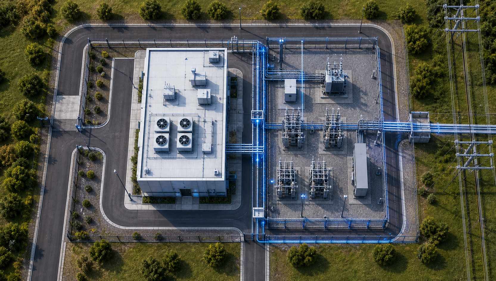 Overhead electrical infrastructure for a sub-10MW micro datacenter